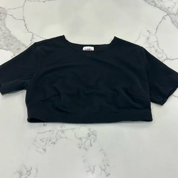 Yitty Mesh Me Black Crop Top. Size XL (749Ii) - Picture 9 of 17